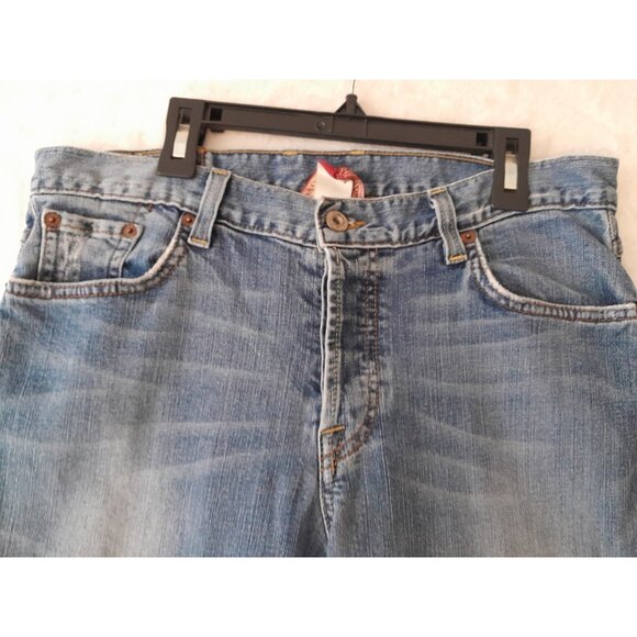 Vtg Lucky Brand Easy Rider Button Fly Stretch Straight Leg Jeans Med Wash 10/30 - Picture 2 of 14